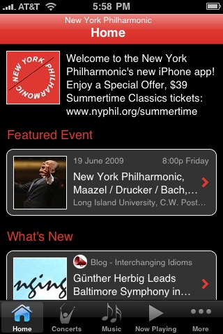 NY Phil iPhone App