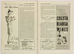 Program Notes